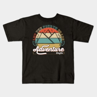 Let The fourth Grade Adventure Begin From Preschool to Fourth Grade A Teacher's Journey Kids T-Shirt